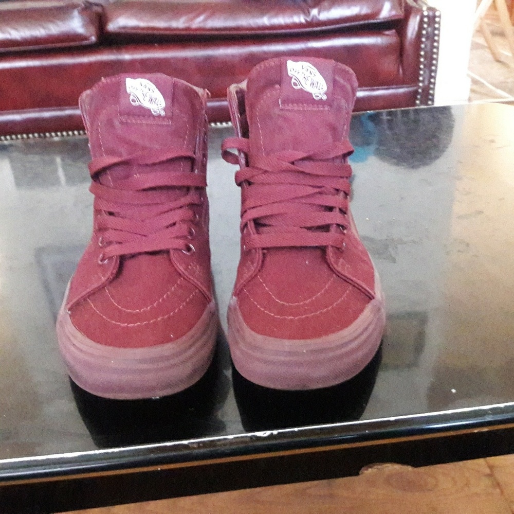 Hi top van sneakers size 6